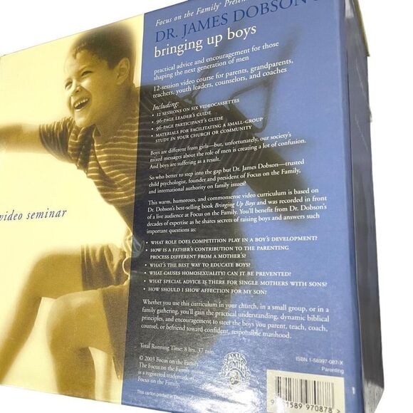 NWT Brining Up Boys by Dr.James Dobson Video Seminar VHS Set - Picture 13 of 15
